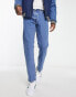 Фото #1 товара Abercrombie & Fitch 90's straight fit no dry jeans in mid wash