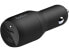 BELKIN CCB002btBK Black BOOST CHARGE Dual USB-C Car Charger 36W