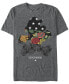 Фото #1 товара Nintendo Men's Super Mario Floral Outline Mario Short Sleeve T-Shirt