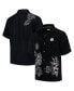 Фото #1 товара Men's Black Pittsburgh Steelers Hibiscus Camp Button-Up Shirt