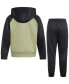 Фото #2 товара Little & Toddler Boys Mélange Hooded Jacket & Jogger Pants, 2 Piece Set