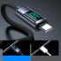 Фото #5 товара Kabel przewód USB-C z wyświetlaczem LED 100W 1.2m czarny