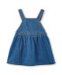 ფოტო #2 პროდუქტის Baby Girls Lara Denim Pinafore Dress