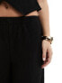 Vero Moda plisse wide leg trouser co-ord in black M - фото #7