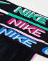 Фото #6 товара Nike Dri-Fit 3 pack microfibre jock straps in black, green and pink