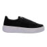 Фото #1 товара Puma Basket Strap Velvet Rope Platform Womens Black Sneakers Casual Shoes 36406