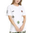 Фото #1 товара Puma Liberty X Badge Crew Neck Short Sleeve T-Shirt Womens White Casual Tops 534