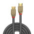 Фото #2 товара Lindy 1m Ultra High Speed HDMI Cable - Gold Line - 1 m - HDMI Type A (Standard) - HDMI Type A (Standard) - 48 Gbit/s - Grey