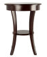 Фото #2 товара Cassie Round Accent Table with Glass
