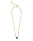 ფოტო #1 პროდუქტის Emerald Crystal Solitaire Pendant Necklace