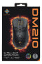 Deltaco DM210 - Right-hand - USB Type-A - 6400 DPI - Black