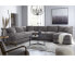 Фото #13 товара Rhyder 3-Pc. 'L' Shaped Fabric Sectional Sofa, Created for Macy's