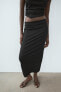 ELASTIC MIDI SKIRT