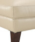 Фото #4 товара Collyn 31" Modern Leather Ottoman, Created for Macy's