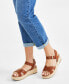 Фото #11 товара Women's Emberr Ankle-Strap Espadrille Platform Wedge Sandals, Created for Macy's