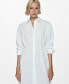 ფოტო #1 პროდუქტის Women's Bow Detail Long Shirt