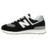 Фото #3 товара New Balance 574 Lace Up Mens Black Sneakers Casual Shoes U574FBG