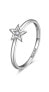 Charming silver ring with a star Allegra RZA027