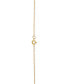 Macy's swiss Blue Topaz (3/8 ct. t.w.) & White Topaz (1/6 ct. t.w.) Scatter Crescent Moon 18" Pendant Necklace in 14k Gold