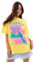 Фото #3 товара ASOS DESIGN oversized t-shirt with miami beach graphic in yellow