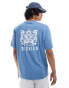 Фото #6 товара Dickies tiger back print t-shirt in mid blue