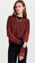 Victoria Beckham 289216 Women's Contrast Elbow Patch Sweater, Bright Red/Navy, S - фото #1