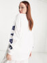 Nike Sportswear graphic long sleeve t-shirt in white