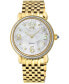 Фото #1 товара Наручные часы Jowissa Roma Swiss Gold Plated 30mm Watch - Black & Burgundy Dial