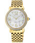 ფოტო #1 პროდუქტის Women's Ravenna Swiss Quartz Gold-Tone Stainless Steel Watch 37mm