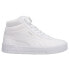 Puma Carina Mid Lace Up Womens White Sneakers Casual Shoes 37323301 10 - фото #1