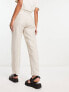 & Other Stories belted linen trousers in beige