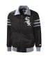 Фото #3 товара Куртка студенческая Starter Черная Chicago White Sox The Captain II Full-Zip Varsity