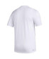 ფოტო #3 პროდუქტის Men's White Kansas Jayhawks Fadeaway Basketball Pregame AEROREADY T-shirt