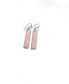 Women's Fully Faceted Bar Bezel Set Drop Earrings with 14K Gold Fill Earwires