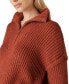 Фото #4 товара Women's Half-Zip Knit Pullover Sweater