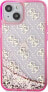 Guess Etui Guess GUHCP14SLC4PSGP Apple iPhone 14 różowy/pink hardcase Liquid Glitter 4G Transculent