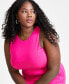 Фото #4 товара Trendy Plus Size Sleeveless Bodycon Maxi Dress, Created for Macy's