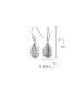 ფოტო #3 პროდუქტის Basket Weave Puffed Pear Shaped Rain Drop Teardrop Earrings For Women Fishhook Sterling Silver 1.2 Inch