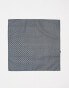 Jack & Jones navy print pocket square hankychief