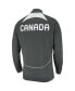 ფოტო #3 პროდუქტის Men's Gray Canada Soccer Anthem Raglan Full-Zip Jacket