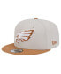 Men's Stone/Brown Philadelphia Eagles Two-Tone Color Pack 9FIFTY Snapback Hat