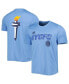Фото #1 товара Men's Light Blue New York City FC Team Jersey Hook AEROREADY T-shirt