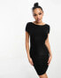 Фото #4 товара ASOS DESIGN scoop back mini t shirt dress in black