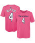 ფოტო #1 პროდუქტის Preschool Girls Deshaun Watson Pink Houston Texans Player Mainliner Name and Number T-shirt