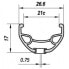 NOVATEC Karma 26´´ QR Disc Boost MTB rear wheel