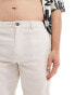 New Look linen blend shorts in cream