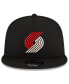 Men's Black Portland Trail Blazers 2023/24 City Edition Alternate 9FIFTY Snapback Adjustable Hat