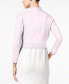 Women's Open-Front 3/4-Sleeve Knit Cropped Shrug