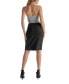 ფოტო #2 პროდუქტის Women's Knee Length Elastic Waist Pencil Skirt