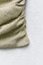 Фото #12 товара Топ из рельефной ткани с горловиной халтер ZARA
